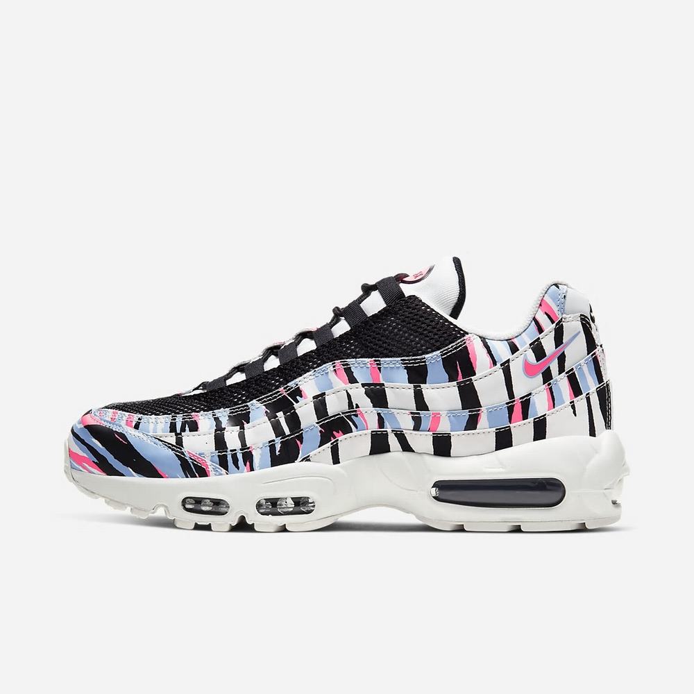 Basket Nike Air Max 95 Korea Blanche 0476-293 Summit White/Royal Tint/Racer Pink/Black Homme | CMX-51671982